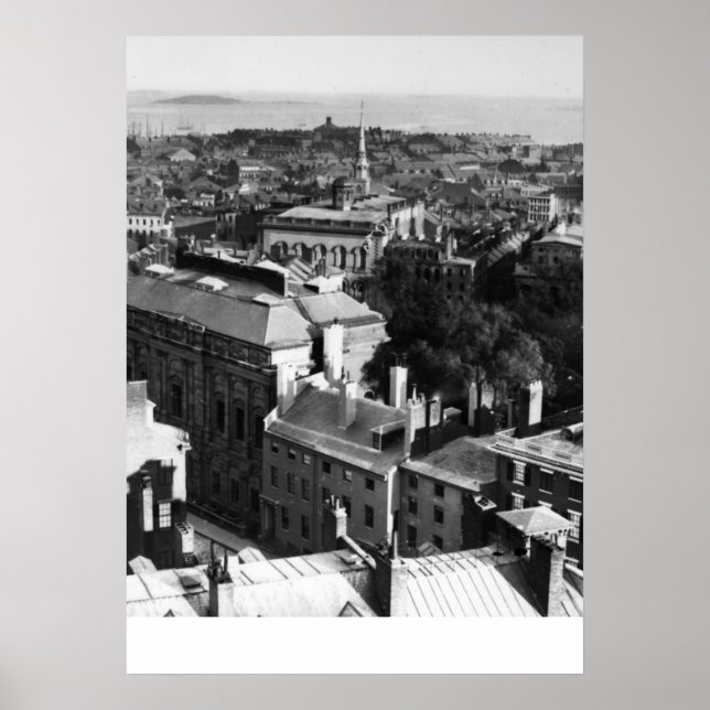 1859:  A view of Boston looking south Poster (Front)