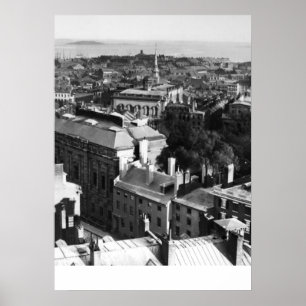 1859: A view of Boston looking south Poster