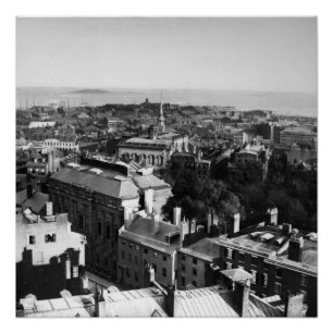 1859:  A view of Boston looking south Poster