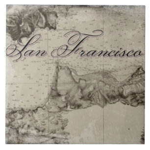 1859 San Francisco Bay Map Tile