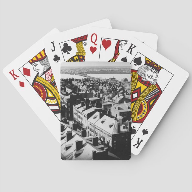 1859: The city of Boston, Massachusetts Playing Cards (Back)