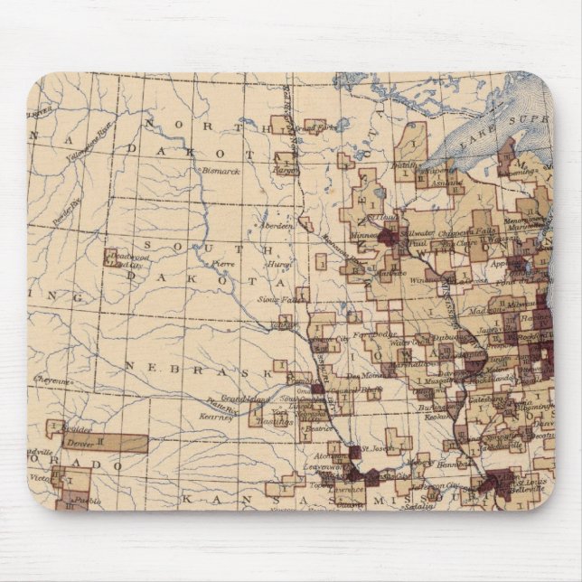 185 Value products/sq mile Mouse Mat (Front)