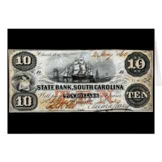 1860 South Carolina Ten Dollar Note
