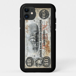 1860 South Carolina Ten Dollar Note iPhone 11 Case