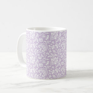 1860s Floral, Pale Orchid Coffee Mug