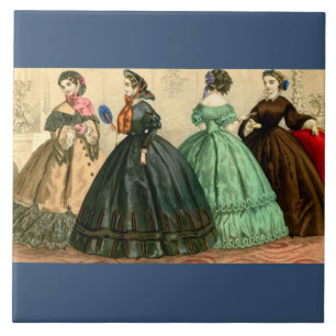 1861 German fashion plate Tile