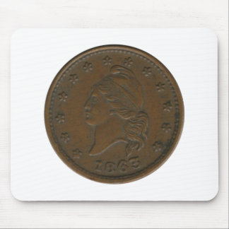 1863 Civil War Token Mouse Mat