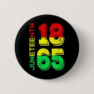 1865 Independence Day Black Pride 6 Cm Round Badge
