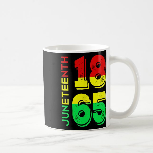 1865 Independence Day Black Pride  Coffee Mug (Right)