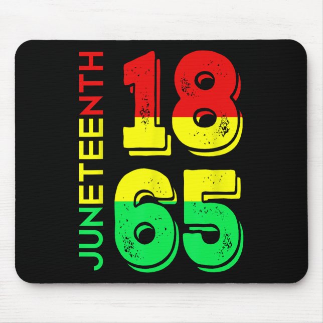 1865 Independence Day Black Pride  Mouse Mat (Front)