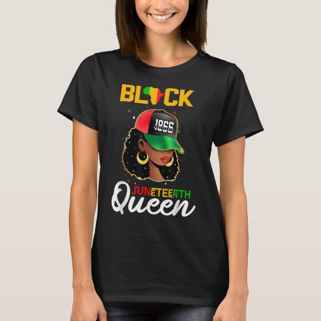 1865 Juneteenth Black Queen T-Shirt (Front)