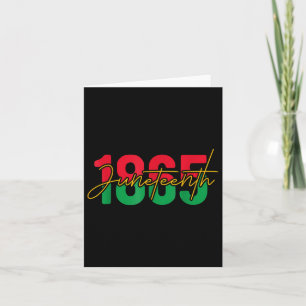 1865 Juneteenth Celebrate African American Freedom Card