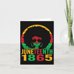 1865 Juneteenth Celebrate African American Freedom Card