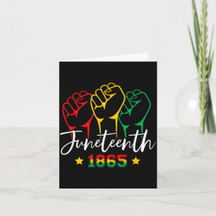 1865 juneteenth celebrate african american freedom card