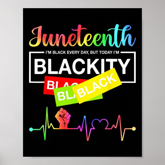 1865 Juneteenth Celebrate African American Freedom Poster (Front)