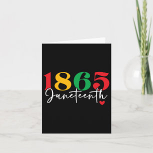 1865 Juneteenth Celebrate Black History Month  Card