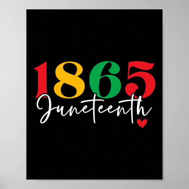 1865 Juneteenth Celebrate Black History Month  Poster (Front)