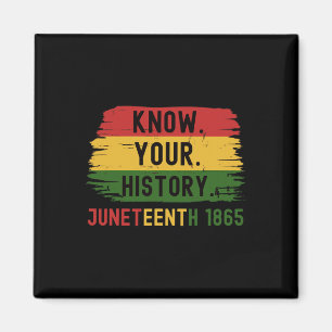 1865 Juneteenth Know Your Black History  Magnet