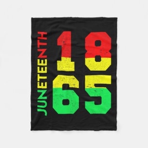 1865 Shirt Men Juneteenth Is My Independence Day Fleece Blanket
