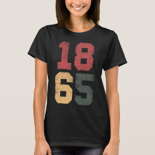 1865 Vintage Retro Graphic Juneteenth Black Histor T-Shirt