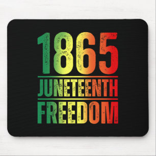 1865 Women Men Juneteenth Freedom African American Mouse Mat