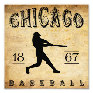1867 Chicago Illinois Baseball Photo Print