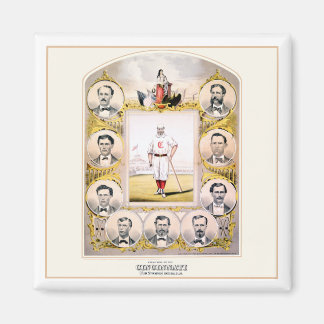 1869 Red Stockings Magnet