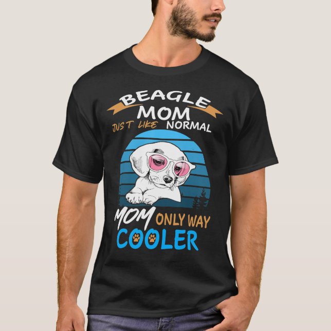 186 Beagle Mum Cooler T-Shirt (Front)