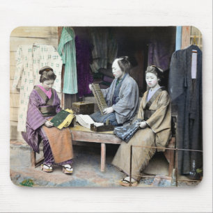 1870 Fabric Dealer of Japan Mouse Mat