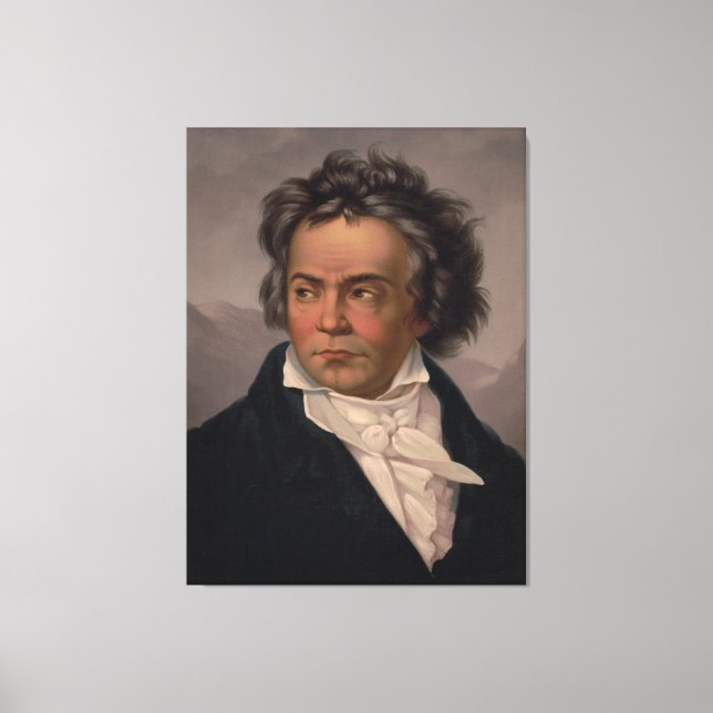 1870 Ludwig Van Beethoven German Composer, Pianist Canvas Print (Front)