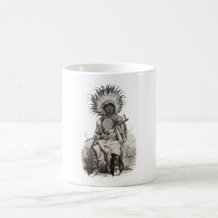 1870s NATIVE CHIEF ILLUST---VINTAGE! OLD! QUAINT! Coffee Mug