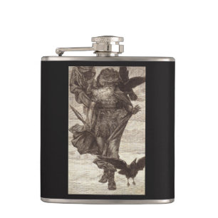 1871 Odin, Norse God of War Hip Flask