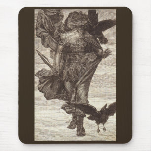 1871 Odin, Norse God of Wisdom Mouse Mat
