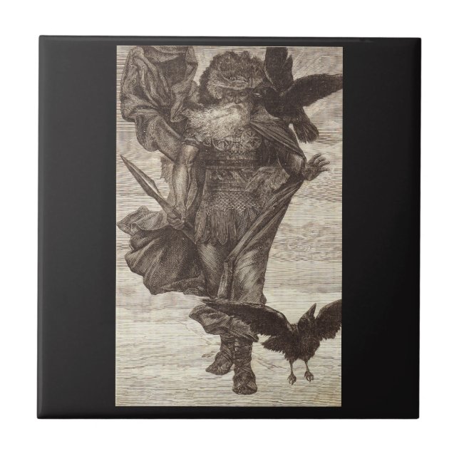 1871 Odin, Norse God of Wisdom Tile (Front)