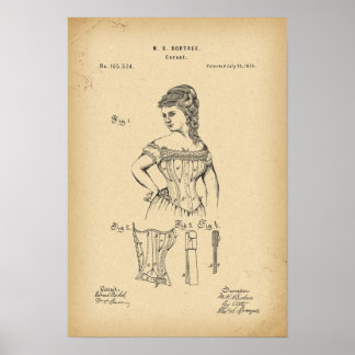 1875 Patent Corset Poster