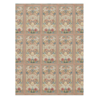 1875 Vintage William Morris Floral Embroidery Tablecloth