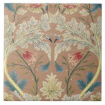 1875 Vintage William Morris Floral Embroidery Tile<br><div class="desc">This design incorporates a beautiful 1875 floral embroidery pattern designed by William Morris an English textile designer, poet novelist, translator, and social activist who lived from 1834 to 1896. Morris was a major contributor to the revival of traditional British textile arts and methods of production. Much of his work can...</div>