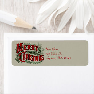 1876 Merry Christmas Green