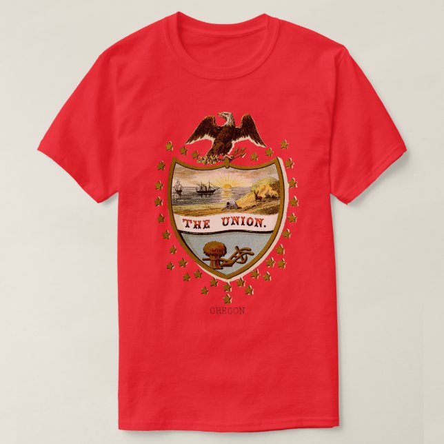 1876 Oregon Coat of Arms T-Shirt (Design Front)