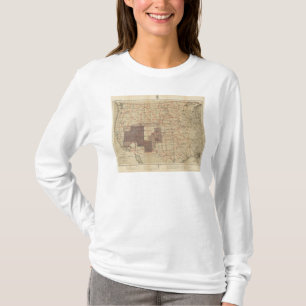 1876 Progress Map of The US Geographical Surveys T-Shirt