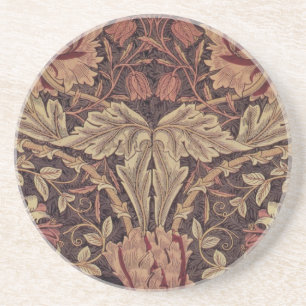 1876 Vintage William Morris Honeysuckle Coaster