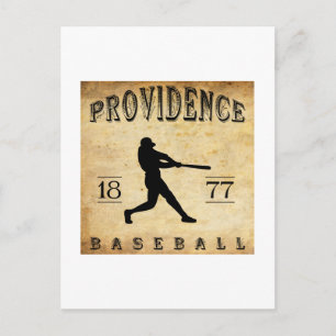 1877 Providence Rhode Island Baseball Postcard