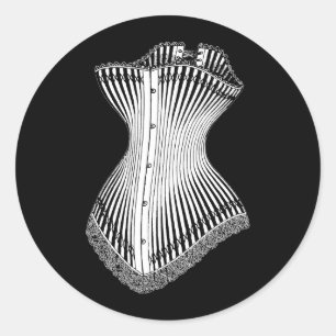 1878 Corset Classic Round Sticker