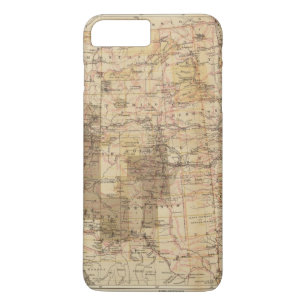 1878 Progress Map of The US Geographical Surveys 2 iPhone 8 Plus/7 Plus Case