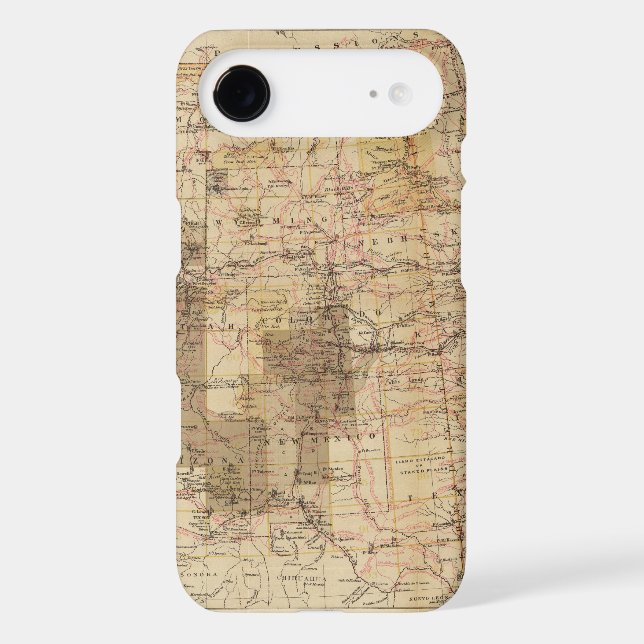1878 Progress Map of The US Geographical Surveys 2 Case-Mate iPhone Case (Back)