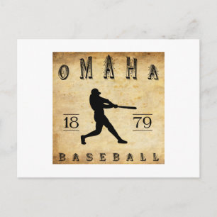 1879 Omaha Nebraska Baseball Postcard
