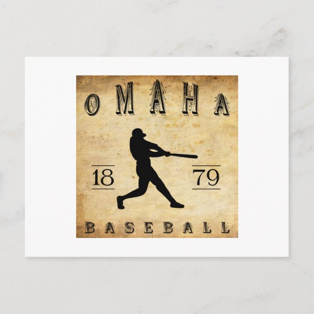 1879 Omaha Nebraska Baseball Postcard (Front)