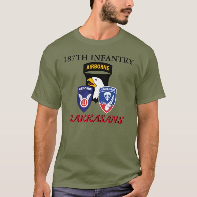187TH INFANTRY RAKKASANS  T-Shirt (Front)
