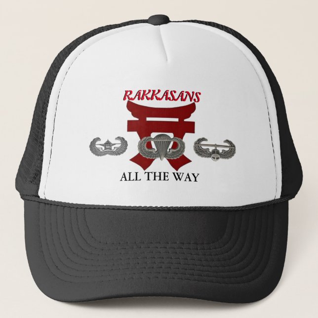 187TH INFANTRY RAKKASANS  TRUCKER HAT (Front)