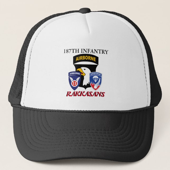 187TH INFANTRY RAKKASANS TRUCKER HAT (Front)